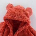 thumbnail image 4 of Landzoo Baby Footie Snowsuit Winter Onesie Cartoon Bear Warm Hooded Outfits For Girls Boys Breathable Cute Stylish Children Bodysuits 9-12 Months, 4 of 6