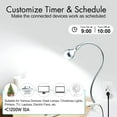 thumbnail image 4 of WiFi Smart Outlet Plug with Remote, Electric Smart Plug with Wall Switch,Compatible with Alexa and Google Home via Tuya,15A/1500W,Remote Control from Anywhere,TUV FCC List(2.4G), 4 of 4