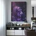 thumbnail image 4 of Xecao Purple Hippo In Water for Ready-to-Hang Canvas Art 12x16 Inches - Waterproof HD Print Solid Wood Frame for Gifting,Vertical, 4 of 8