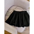 thumbnail image 3 of Women Solid‑Color Drawstring‑Waist Casual Skirt, Lightweight Spring‑Summer Daily Skirts, 3 of 9
