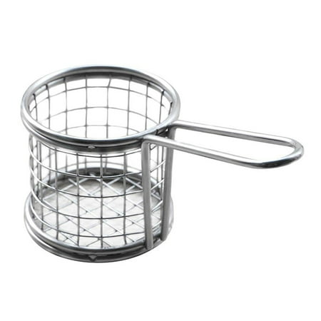

4Pcs Mini Round Fries Basket Oil Strainer French Fries Chef Kitchen Basket Frying Net Colander Kitchen Accessories