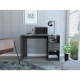 thumbnail image 2 of FM FURNITURE Arlington Computer Desk with two shelves Engineered Wood Gray, 2 of 7