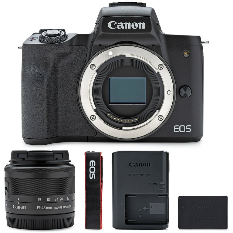 Canon EOS M50 Mirrorless Camera - 24.1 MP, 15-45mm Lens, 4K UHD