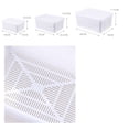 thumbnail image 3 of Household Kitchen Refrigerator Food Fruit Preservation Box Crisper Sealed Storage Box Rectangular Drain Transparent Storage Container (3L White), 3 of 9
