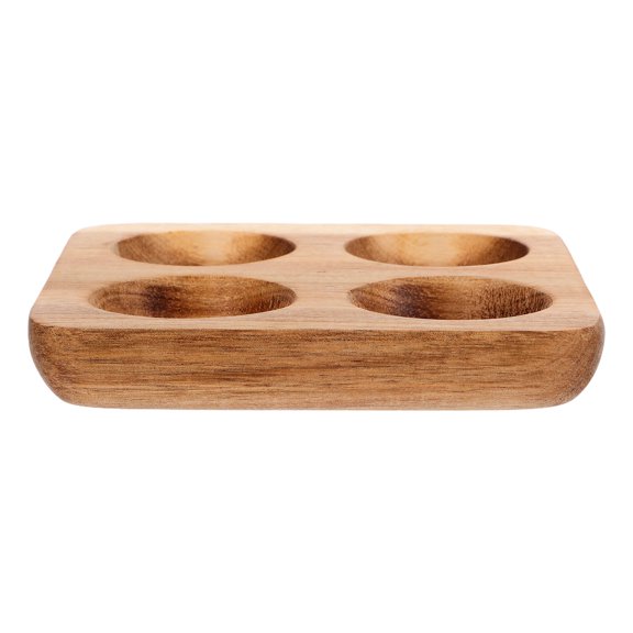 Raindrops  Countertop Egg Holder Deviled Serving Tray Display Charcuterie Board Brown