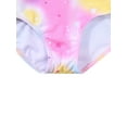 thumbnail image 6 of 2Pcs Little Girl Unicorn Print Bikini Swimsuit Toddler Kids Colorful Ruffle Swimwear Summer Beach Bathing Suit, 6 of 7