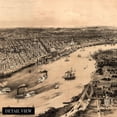 thumbnail image 3 of HISTORIX 1851 New Orleans Louisiana Vintage Map Poster Wall Art Print, 18 x 24 Inch, 3 of 7