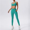 thumbnail image 2 of Ropa deportiva, chándal para mujer, conjunto de Yoga, traje deportivo de 2 piezas, ropa de gimnasio, mallas para correr de cintura alta, ropa atlética para entrenamiento, 2 of 5