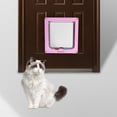 thumbnail image 3 of Puerta de gato de 4 vías resistente a intemperie para dirección de interruptor controble Zulema Puerta con solapa para gatos, 3 of 8