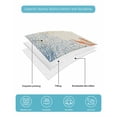 thumbnail image 5 of Quilts Twin Size Bedding Set, Orange Navy Blue Coral Lightweight Quilted Comforter, Summer Beach Coastal Retro Soft Reversible Bedspread Coverlet with Pillow Covers for All Season, 68" x 86", 5 of 7