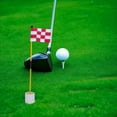 thumbnail image 4 of PENIKOKO Red Golf Hole Flag Set with Fiberglass Flagpole and Drainage Hole Base for Outdoor Training Practice, 4 of 8