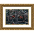 thumbnail image 1 of Chiriaco, Carmine 14x11 Gold Ornate Wood Framed with Double Matting Museum Art Print Titled - urban labyrinth, 1 of 4