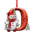thumbnail image 6 of Christmas Ornaments, 2D Acrylic Letter Pendants 9cm, Personalized Tree Decor for Holiday Home Displays, 6 of 6