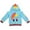 Blue, variant on My Little Pony Rainbow Dash Girls Single Roleplay Hoodie, 4-6X