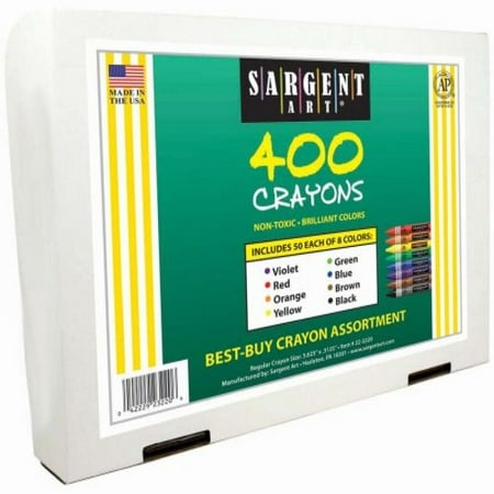 Sargent Best Buy Crayon Classroom Pack - Set of 400, 8 (Best Colors For Classrooms)