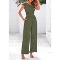 thumbnail image 4 of Monos PRETTYGARDEN de verano para mujer con manga corta acanalada, 4 of 9
