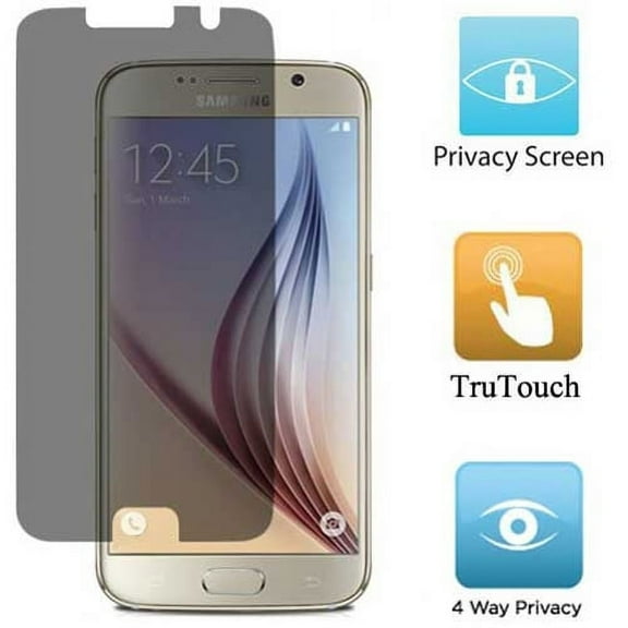 Galaxy S6 Edge Privacy Screen Protector - Film Anti-Peep Anti-Spy [Does not Cover Edges] R2Y for Samsung Galaxy S6 Edge