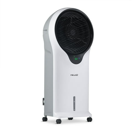 

NewAir Evaporative Air Cooler and Portable Cooling Fan 470 CFM with Cyclone Circulation TM and Energy Efficient Eco-Friendly Cooling 3 Fan Speeds 3 Modes 7.5 Hr Timer and 1.45 Gallon Removable Water