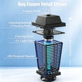 thumbnail image 2 of Solar Bug Zapper Outdoor,4500V Mosquito & Fly Killer Lamp，Waterproof Insect Control for Garden, Patio, 2 of 9