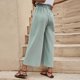 thumbnail image 4 of Gibobby pantalones de yoga Pantalón largo casual de lino y algodón de verano para mujer Pantalones casuales de cintura alta holgados (Glauco, XL), 4 of 5