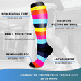 thumbnail image 5 of 7 Pairs Medical Sport Compression Socks - 15-20mmhg Graduated Knee-High Support for Men & Women, Ideal for Soccer, Running, and Nurses, 5 of 7
