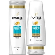 Pantene Pro-V Smooth and Sleek Set, Shampoo 12.6 Ounce   Conditioner 12 Ounce