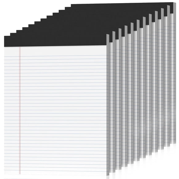 Bloques legales Nichela, 8,5 x 11 pulgadas, 600 hojas, paquete de 12