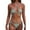 #077-Green, variant on Women's Heart Crystal Diamond Bikini Set Tie Side Pure Color Vacation Swimsuit