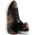 thumbnail image 4 of Guess Rassta Women's Low Top 4G logo Stud Trainers In Brown Size 5.5, 4 of 6