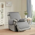 thumbnail image 3 of TAOCOCO Reversible Quilted Recliner Chair Cover,100% Waterproof Recliner Slipcover Protector Light Grey 25", 3 of 7