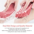 thumbnail image 4 of Silicone Dual-Sided Body Scrubber Bath Brush, 4 of 6