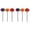 Multicolor 6PCS, variant on 2026 Flower Bee Watering Station Garden Stake Insect Drinking Bowl Bee Bar Dispenser for Honeybees Outdoor Yard Patio Gift (Orange 1PC)