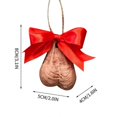 thumbnail image 4 of 2025 christmas tree decorations A Christmas Ornament Ugly Nutsack Ornaments For Adults Prank Christmas Ornaments Funny Gag Gifts Present ONE SIZE, 4 of 5