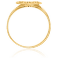 thumbnail image 3 of 14K Solid Yellow Gold Mom Heart Ring Love Band, 3 of 9