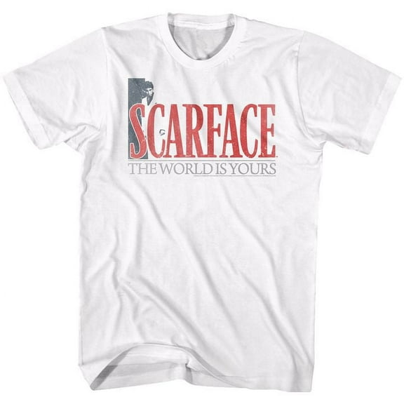 Scarface Theworldiy White Adult T-Shirt 4Xl