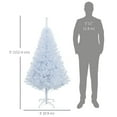 thumbnail image 3 of HOMCOM 5' Artificial Christmas Tree with 536 Branch Tips Metal Stand White, 3 of 10