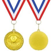 Gold WINNER Medals, 12-Pack Metal Medal Sports Day Medals with Ribbon Necklace for Sports Day Prizes, Gymnastics Competitions, Party Gifts, Kids Adults