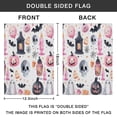 thumbnail image 4 of Vintage Halloween Double-Sided Garden Flag with Spooky Cute Ghost and Pumpkin Illustration 12.5x18 inches Garden Flag Halloween Holiday Gift, 4 of 5