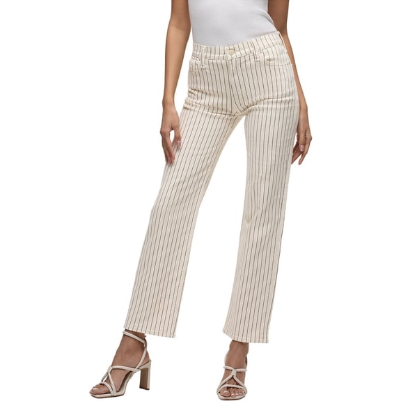 HUDSON Jeans womens  Remi Ecru Stripe Jean, 28