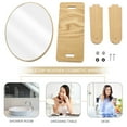 thumbnail image 2 of Tabletop Wood Mirror Creative Swivel Makeup Mirror Women Vanity Mirror, 2 of 7