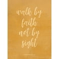 thumbnail image 2 of Yass Naffas Designs 12x14 White Modern Wood Framed Museum Art Print Titled - Walk by Faith, 2 of 4