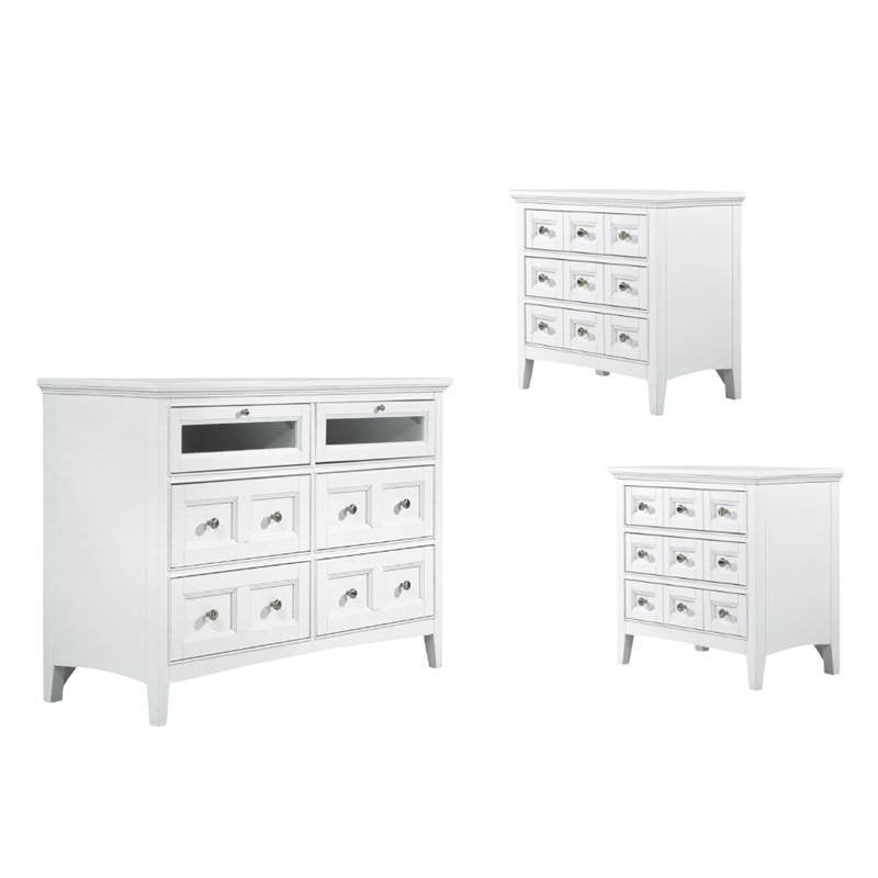 3 Piece Set With Dresser And Of 2, Magnussen Kentwood Double Dresser