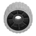 thumbnail image 2 of Ribbed Wobble Roller 3in Wide 5in OD Grey ABS Rubber High Strength for Boats Yachts Trailers, 2 of 9