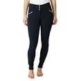 thumbnail image 2 of HORZE Della Women's High Waist Silicone Knee Patch Breeches with Belt Loops, 2 of 9