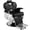 Black Silver, variant on Artist Hand Reclining All Purpose Hydraulic Barber Chair Heavy Duty Salon Beauty Spa Stylist Equipment(Black Laser)