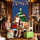 thumbnail image 5 of Cortina de puerta navideña con bandera para exteriores, decoración de fondo de Papá Noel y cachorro, tela de poliéster para colgar., 5 of 5