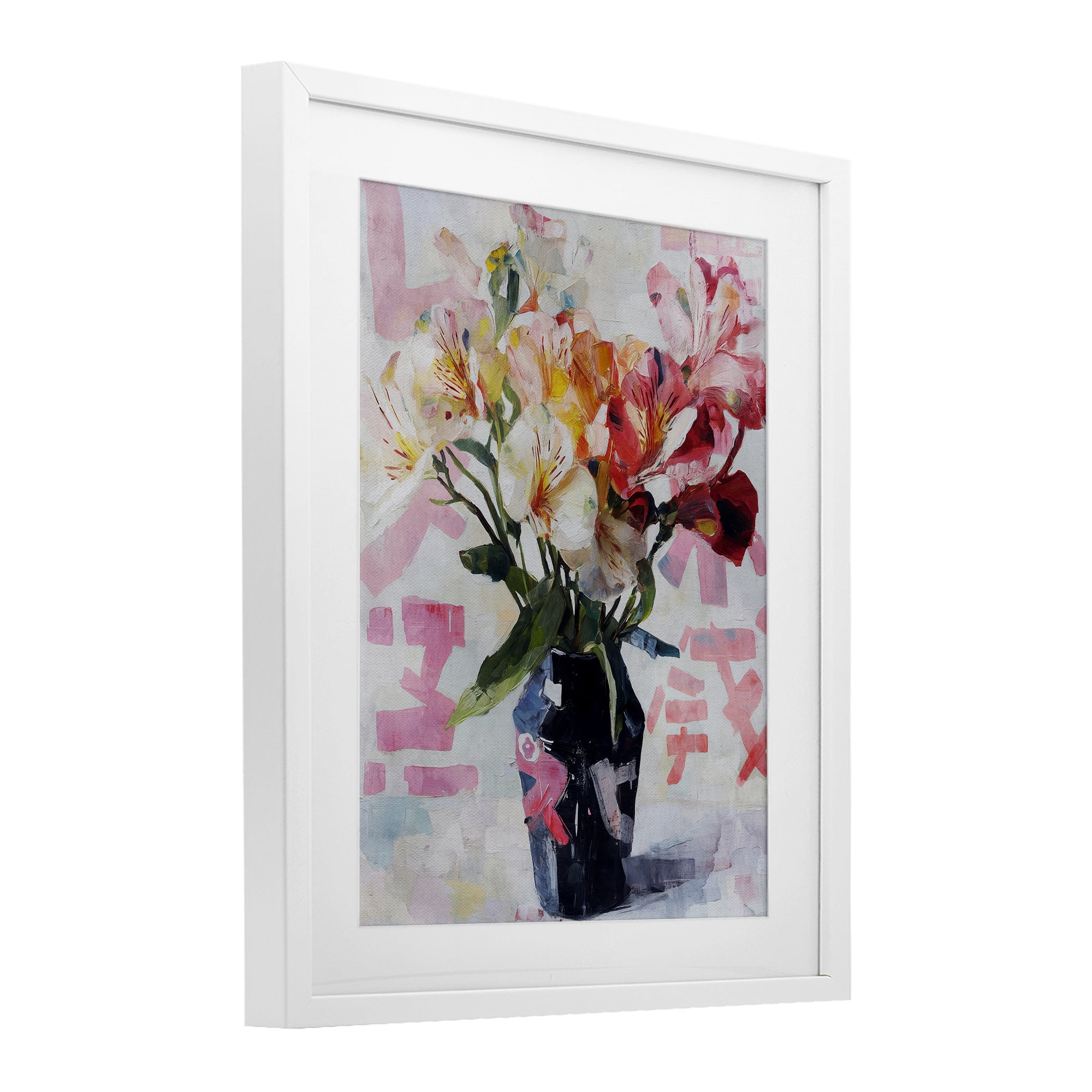 Stupell Industries Zen Blooms Bouquet White Framed Print Under Glass, design by Svetlana Aleynikova