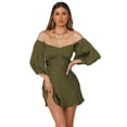 thumbnail image 6 of 2022 Womens Dresses Summer Three-Quarter Sleeve Sexy Dress Fashion Belted Women'S Short Skirt, 6 of 6