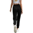 thumbnail image 5 of VDJ Women's Jogger Athleisure Elastic Wasited Sweatpants Workout Lounge Jogging Athletic Bottom Trousers with Pockets for 3 Packs Size S, 5 of 5