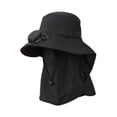 thumbnail image 3 of MERIGLARE Outdoor Hat with Fan Breathable with Face Neck Cover Flap Sun Protection Hat Black, 3 of 9
